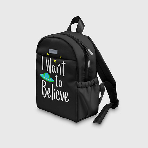 Детский рюкзак I want to believe / 3D-принт – фото 3