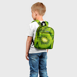 Детский рюкзак Зеленый киви, цвет: 3D-принт — фото 2