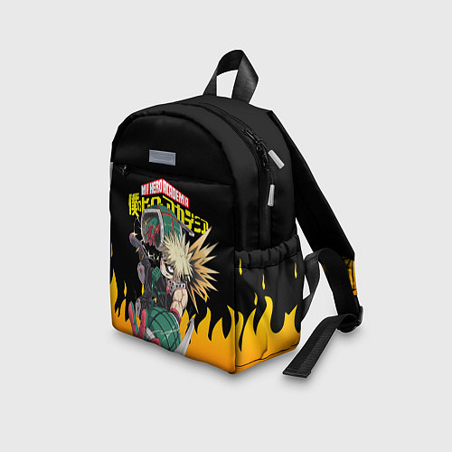 Детский рюкзак MY HERO ACADEMIA яркое пламя / 3D-принт – фото 3