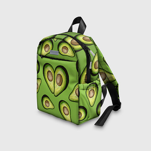 Детский рюкзак Люблю авокадо / 3D-принт – фото 3