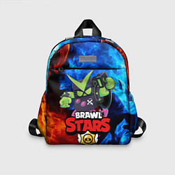 Детский рюкзак BRAWL STARS VIRUS 8-BIT, цвет: 3D-принт