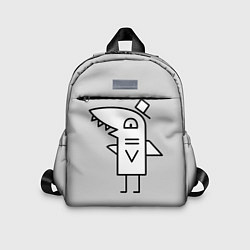 Детский рюкзак Мистер акулёныш gray, цвет: 3D-принт