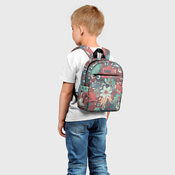 Детский рюкзак Цветочный арт, цвет: 3D-принт — фото 2