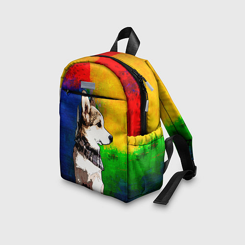 Детский рюкзак Корги / 3D-принт – фото 3