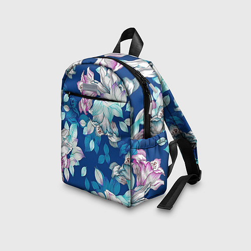 Детский рюкзак Нежные цветы / 3D-принт – фото 3