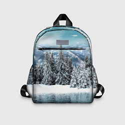 Детский рюкзак Зимний лес, цвет: 3D-принт