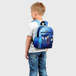 Детский рюкзак ДОКТОР И КЛАРА И ТАРДИС, цвет: 3D-принт — фото 2