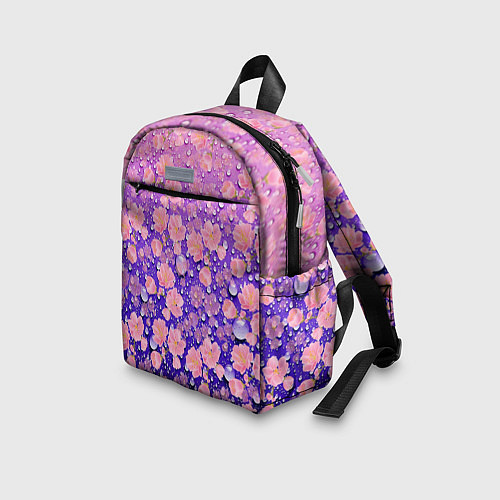 Детский рюкзак Цветы / 3D-принт – фото 3