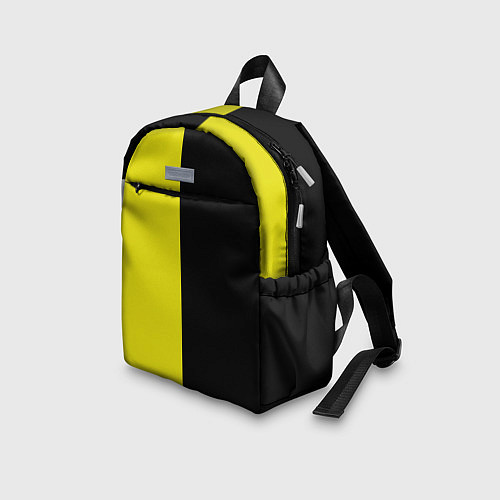 Детский рюкзак BLACK YELLOW / 3D-принт – фото 3