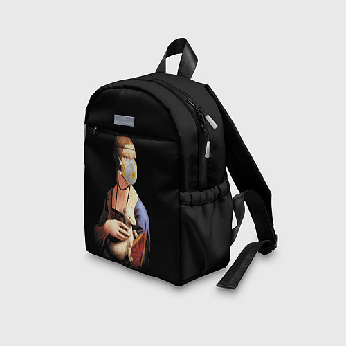 Детский рюкзак Чечилия Галлерани - дама с горностаем / 3D-принт – фото 3