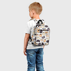 Детский рюкзак Милые мопсы, цвет: 3D-принт — фото 2