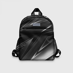 Детский рюкзак GEOMETRY STRIPES BLACK & WHITE, цвет: 3D-принт