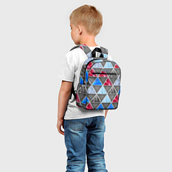 Детский рюкзак ТРЕУГОЛЬНИКИ, цвет: 3D-принт — фото 2