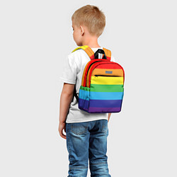 Детский рюкзак ЦВЕТНЫЕ ЛИНИИ, цвет: 3D-принт — фото 2