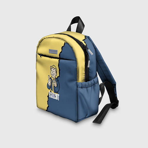 Детский рюкзак Fallout logo boy / 3D-принт – фото 3