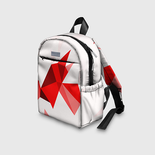 Детский рюкзак GEOMETRY RED / 3D-принт – фото 3