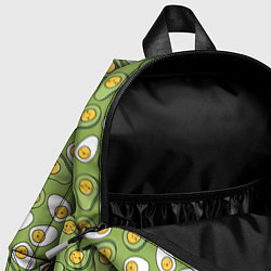 Детский рюкзак Avocado and Eggs, цвет: 3D-принт — фото 2