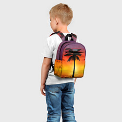 Детский рюкзак ТРОПИЧЕСКИЕ ПАЛЬМЫ, цвет: 3D-принт — фото 2