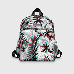 Детский рюкзак ПАЛЬМЫ TROPICAL GLITCH, цвет: 3D-принт