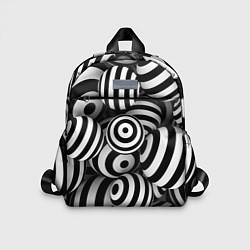 Детский рюкзак Полосатые 3D круги, цвет: 3D-принт