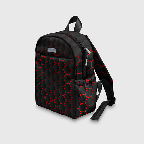 Детский рюкзак 3D black & red / 3D-принт – фото 3