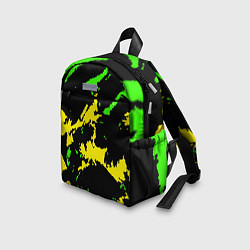 Детский рюкзак Желто-зеленый, цвет: 3D-принт — фото 2