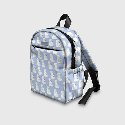 Детский рюкзак Голубой мегамозг / 3D-принт – фото 3