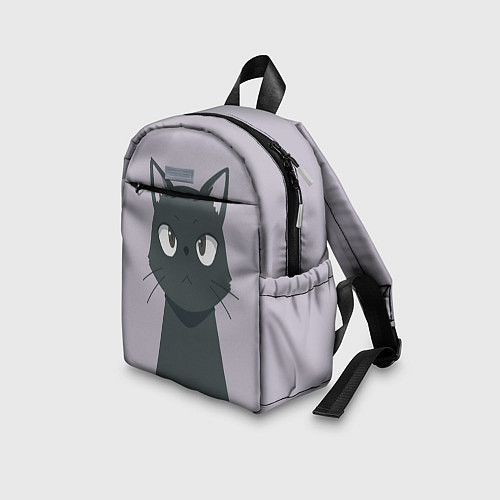 Детский рюкзак Чёрный кот / 3D-принт – фото 3