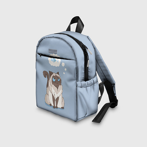 Детский рюкзак Голодный котейка / 3D-принт – фото 3
