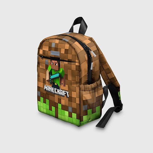 Детский рюкзак Minecraft logo heroes / 3D-принт – фото 3