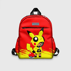 Детский рюкзак Brawl starsLeon pikachu, цвет: 3D-принт