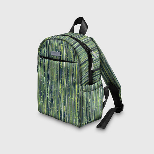 Детский рюкзак Зеленый бамбук / 3D-принт – фото 3