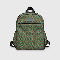 Детский рюкзак Зеленые круги, цвет: 3D-принт