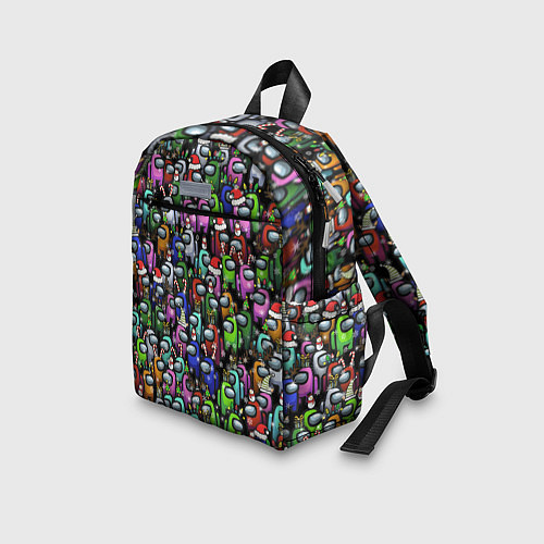 Детский рюкзак Among Us С Новым Годом! / 3D-принт – фото 3