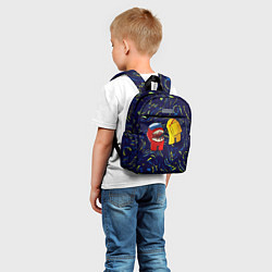 Детский рюкзак Among Us Van Gogh Style, цвет: 3D-принт — фото 2