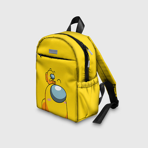 Детский рюкзак AMONG US YELLOW / 3D-принт – фото 3