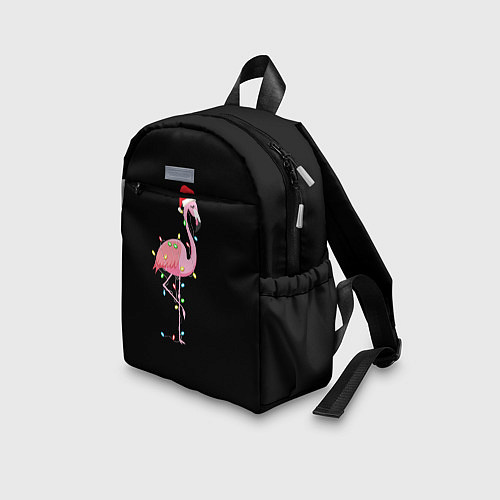 Детский рюкзак Новогодний Фламинго / 3D-принт – фото 3