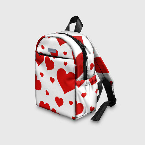 Детский рюкзак Сердечки / 3D-принт – фото 3
