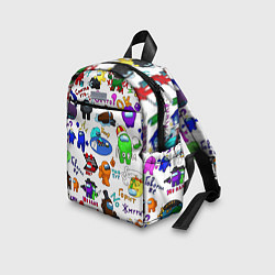 Детский рюкзак AMONG US STICKERBOMBING, цвет: 3D-принт — фото 2