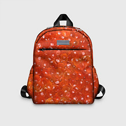 Детский рюкзак Красная икра, цвет: 3D-принт