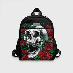 Детский рюкзак Череп и Розы, цвет: 3D-принт