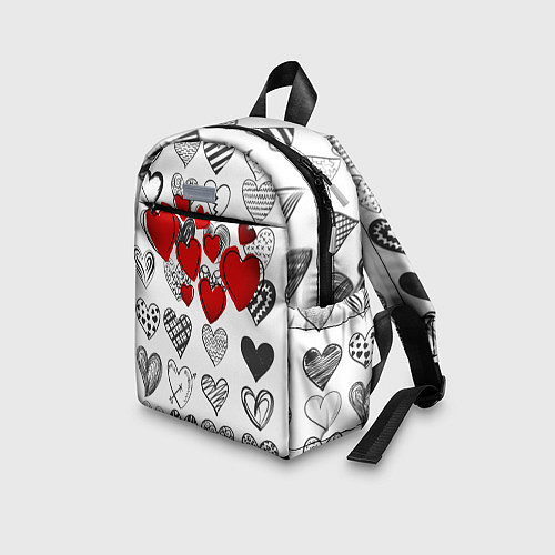 Детский рюкзак Сердца / 3D-принт – фото 3