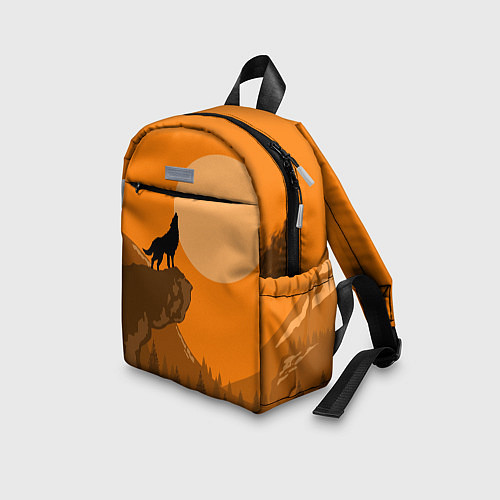 Детский рюкзак Оранжевый закат / 3D-принт – фото 3