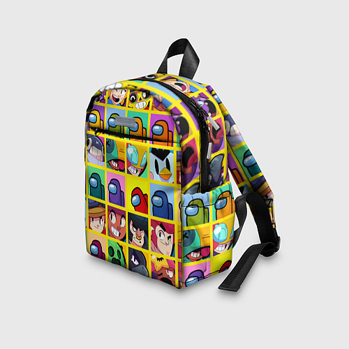 Детский рюкзак Among Us Brawl Stars Персона / 3D-принт – фото 3