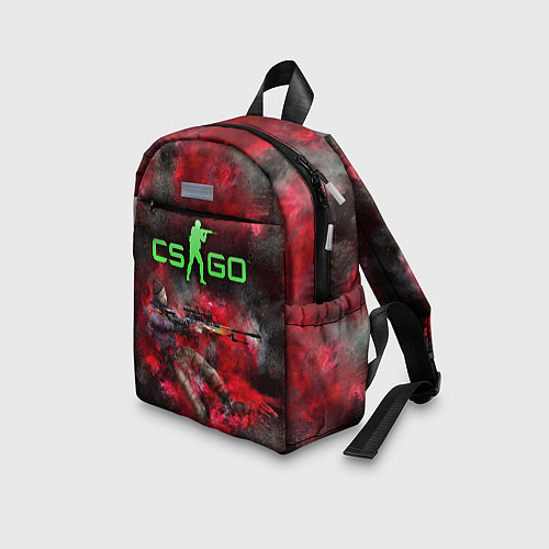 Детский рюкзак CS GO Red heat / 3D-принт – фото 3