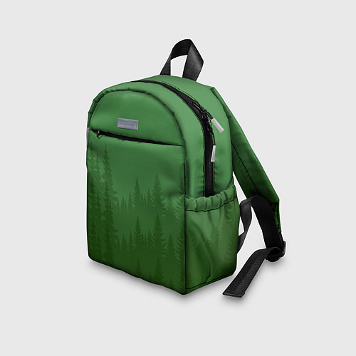 Детский рюкзак Зеленый Лес / 3D-принт – фото 3