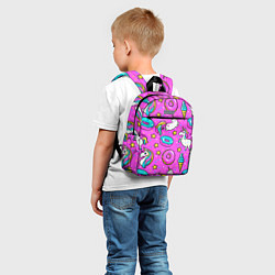 Детский рюкзак Единороги с пончиками, цвет: 3D-принт — фото 2
