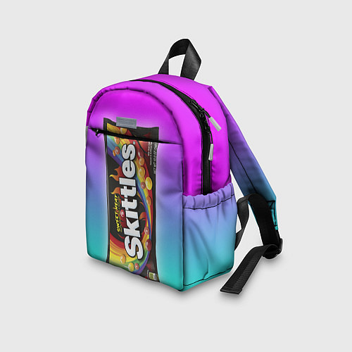 Детский рюкзак Skittles Черный / 3D-принт – фото 3