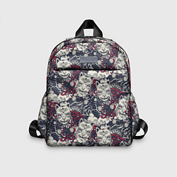 Детский рюкзак Японская маска демона, цвет: 3D-принт