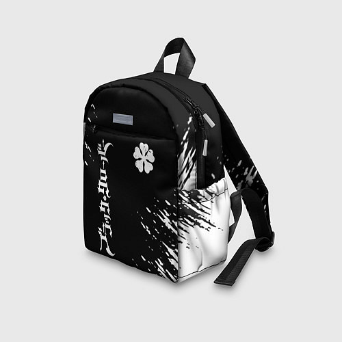 Детский рюкзак Черный клевер / 3D-принт – фото 3